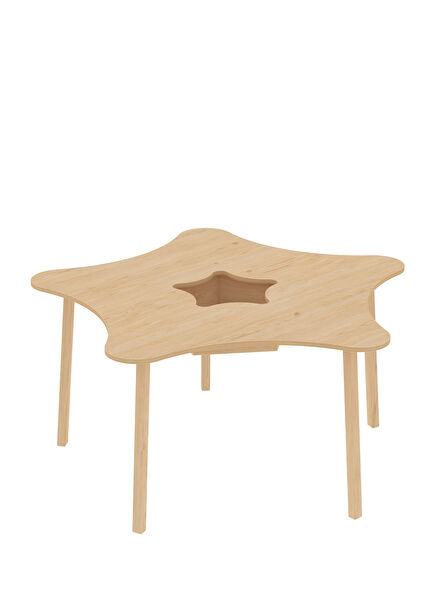 Yıldız Masa Montessori Ahşap Ergonomik Çocuk Aktivite ve Oyun Masası
