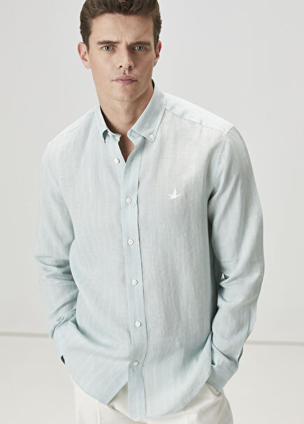 Mint Linen Shirt