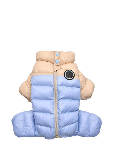 Ultra Light Pastel Mavi Krem Jumpsuit Köpek Tulumu