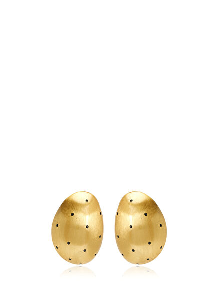 Gold Polka Dot Women's Camber Earrings