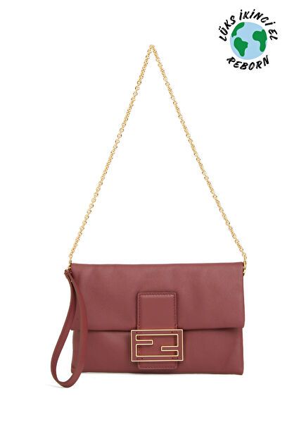Fendi Bordo Mamma Baguette Çanta