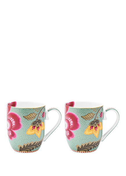 Fantasy Blooming Tales Small Size Blue Porcelain Mug Set