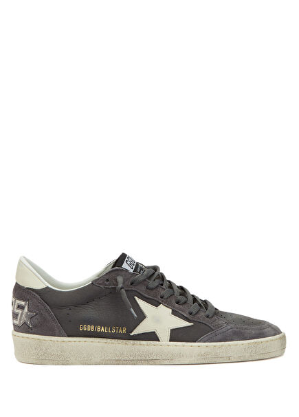 Ball-Star Anthracite Men's Leather Sneakers