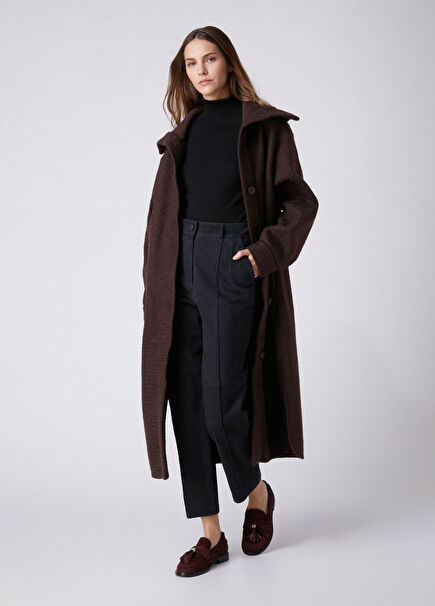 Petrol Leather Pants