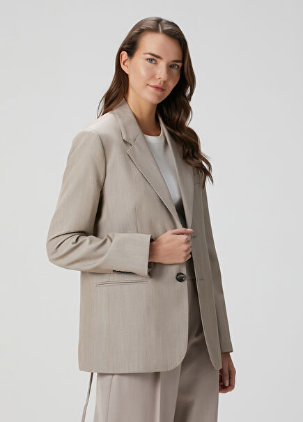 Beige Wool Jacket