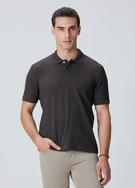 Kahverengi Polo Yaka T-shirt