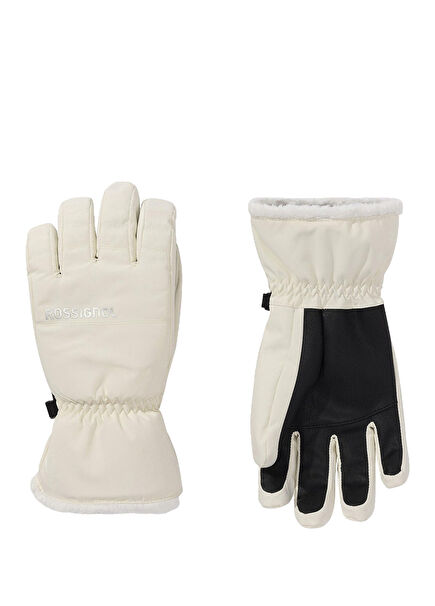 Perfy G White Women's Ski Gloves