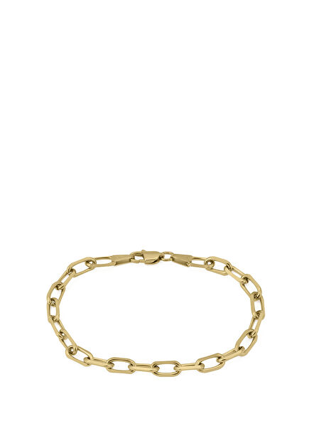 Forsa Altın Kaplama Çelik Zincir Erkek Bileklik