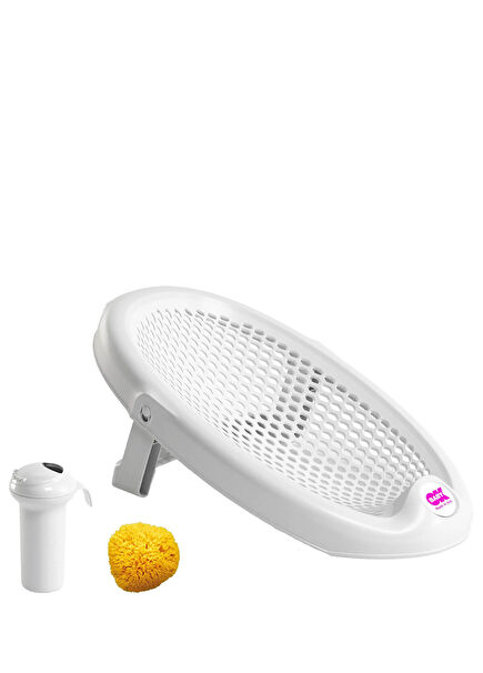 Jelly Beyaz Küvet Aparatı, Splash Bebek Duşu, Doğal Banyo Süngeri No.10 