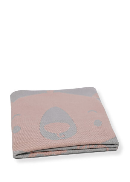 Teddy Bear Organic Cotton Knitwear Baby Blanket