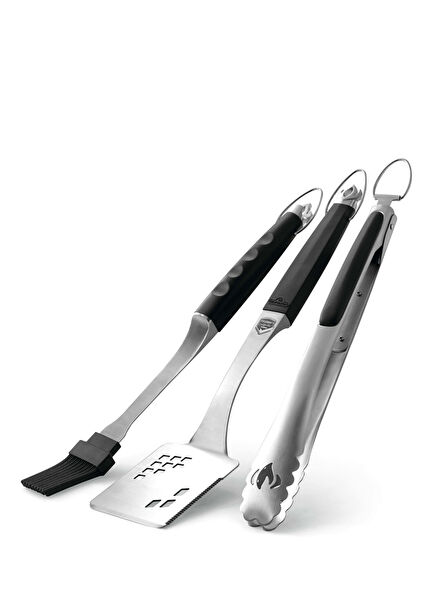 Executive Cast Stainless Steel 3-Piece Barbecue Set