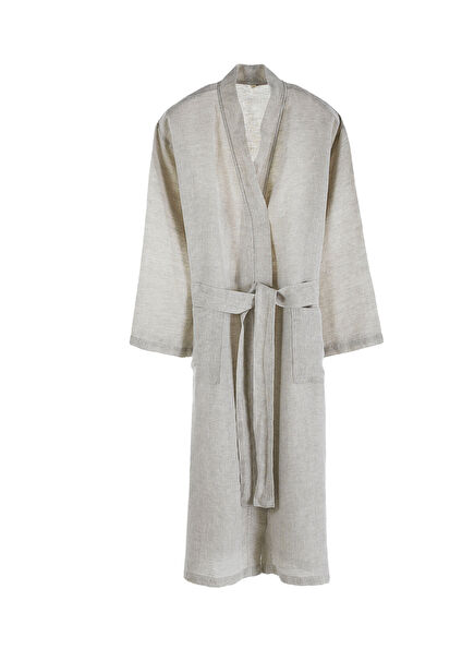 Lino Natural Linen Unisex Bathrobe