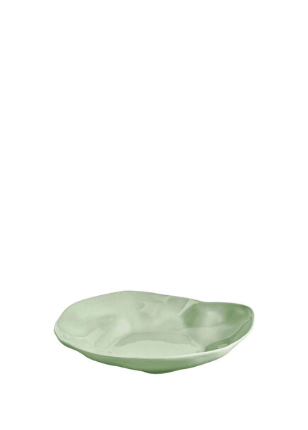 Green Ceramic Plate 17 cm