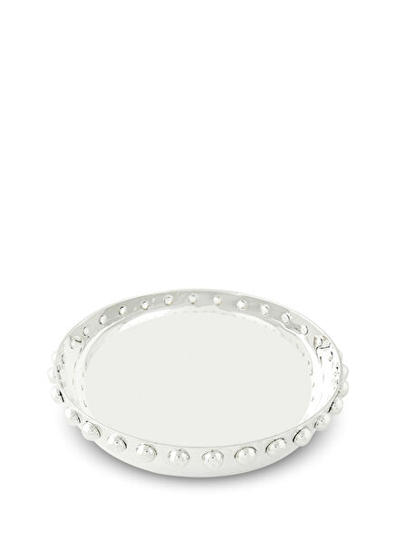 Silver Plated Bowl with Ball Edge Design 18 cm
