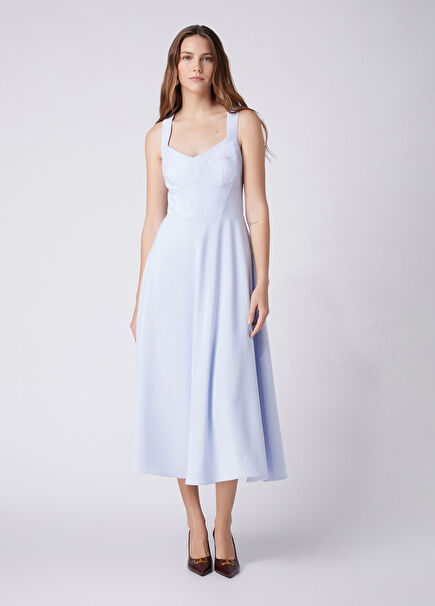 Light Blue Midi Dress
