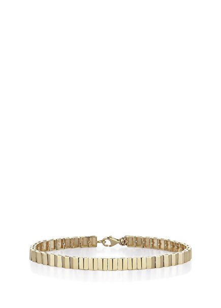 Twisted Bangle 14 Ayar Altın Kadın Bileklik