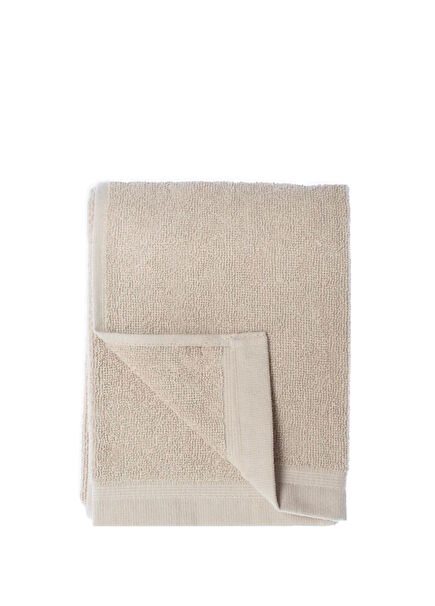 Soil Light Mink Linen Face Towel 50 x 70 cm