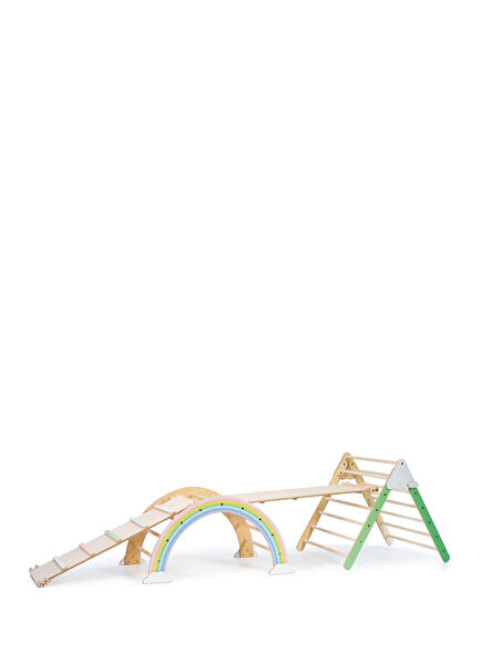 Pastel Pikler Dağ ve Gökkuşağı Aktivite Merkezi