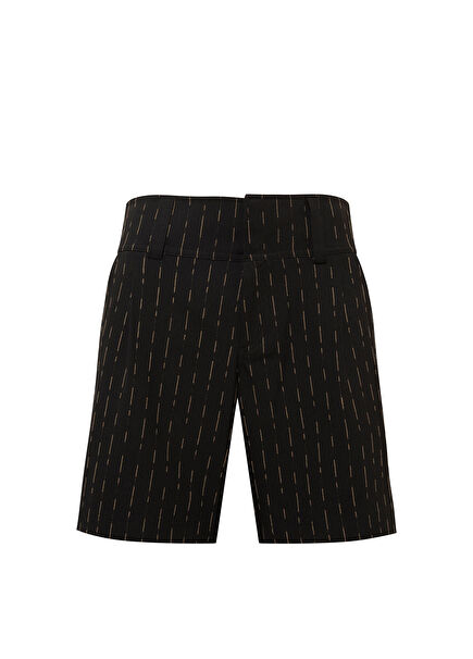 Siyah Çizgili Search The Yourself Erkek Şort