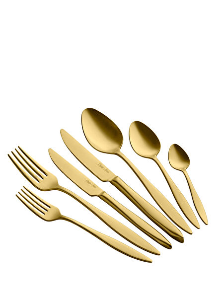 Duna Mat Gold 42 Parça Çatal Bıçak Takımı