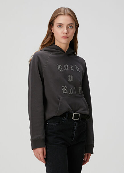 Georgy Antrasit Kapüşonlu Sweatshirt