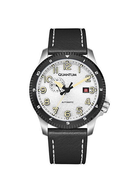QMG1151.351 Pilot Siyah Deri Unisex Kol Saati