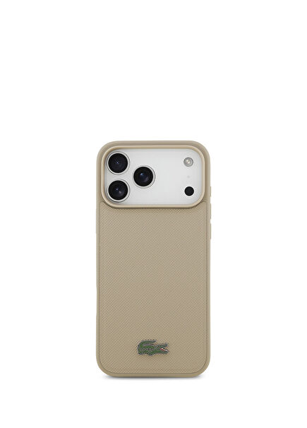 iPhone 17 Pro Max Pike Desenli Metal Logolu Kartlıklı Magsafe Uyumlu Telefon Kılıfı