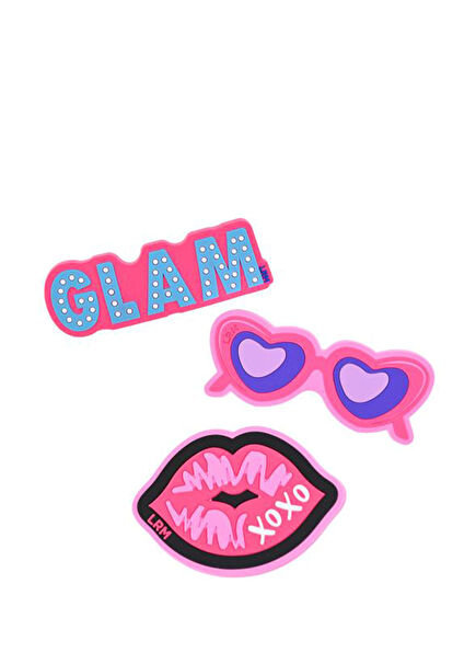 Glam 3'lü Çanta Rozet Set