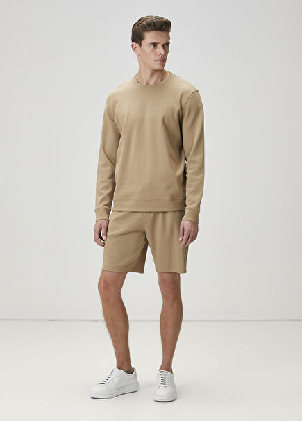 Mink Logo Embroidered Shorts