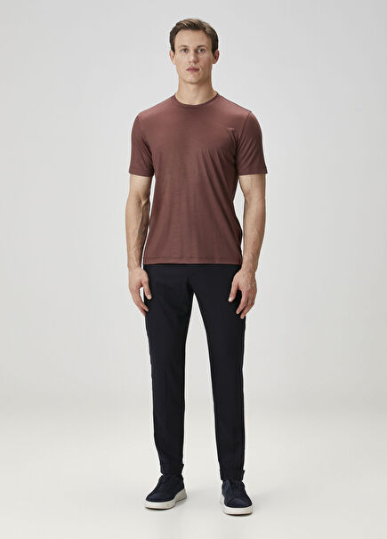 Manu Navy Blue Wool Pants