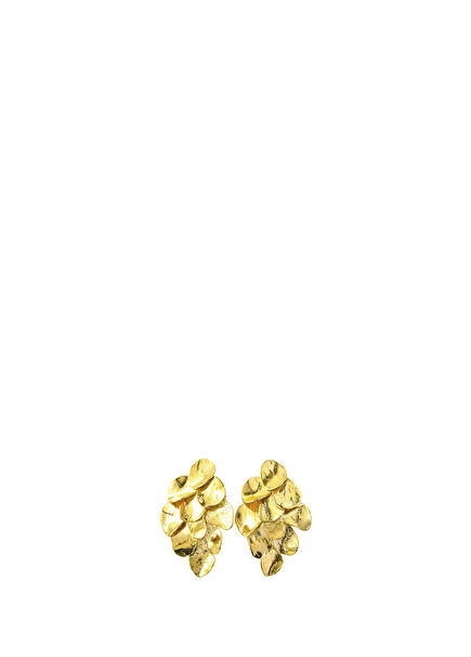 Handmade Gold-Plated Gold Women's Earring with Siren Scale