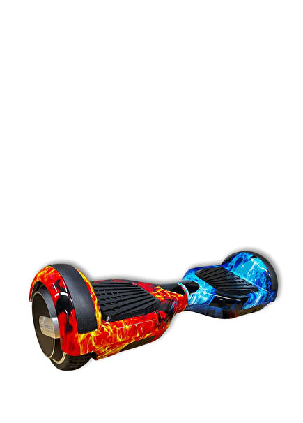 6.5" Smart Balanced Flaming Pattern Electric Skateboard Hoverboard With Bluetooth Speaker