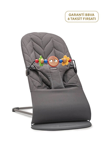 Bliss Petal Woven Anthracite Baby Carrier with Toys