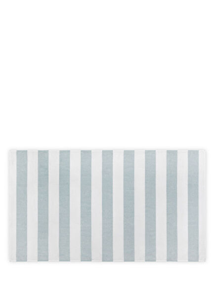 Tina White Aqua Beach Towel 100 x 180 cm