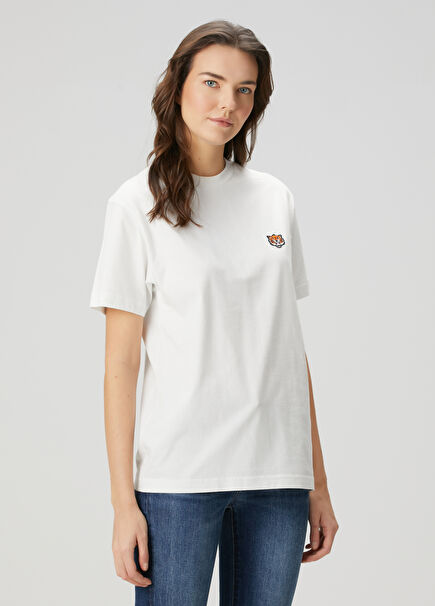 Happy Tiger Beyaz T-shirt