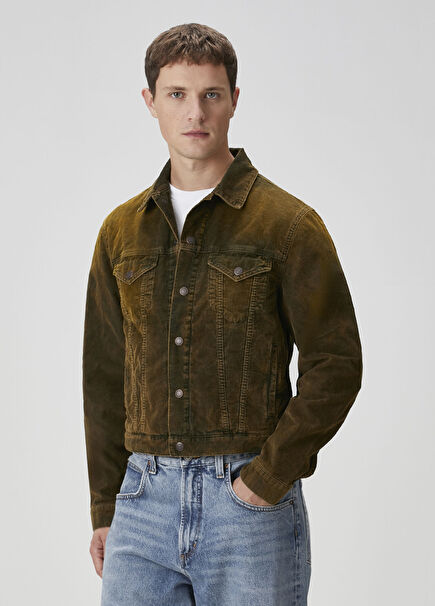 Haki Organik Pamuk Mont