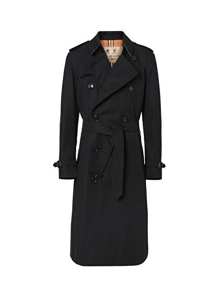 The Long Kensington Heritage Black Men's Trench Coat