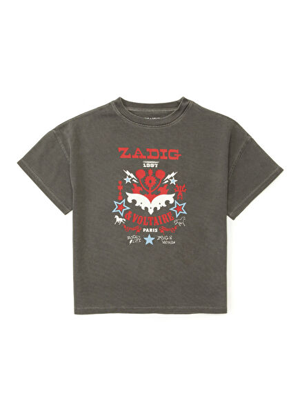 Siyah Kız Çocuk T-shirt