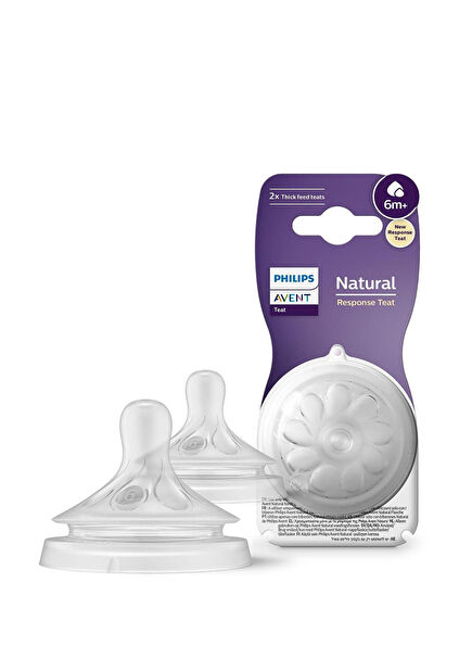 Natural Reactive 2-Pack Silicone Bottle Nipple