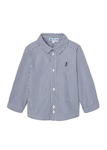 White Blue Striped Shirt for Baby Boy