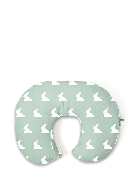 Mono Lapin Matcha Green Muslin Baby Breastfeeding Support Pillow