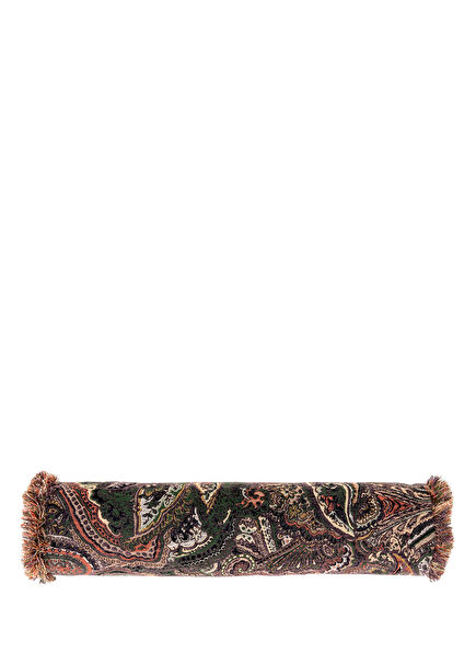 Paisley Dokuma Silindir Kırlent 55 x 12 cm