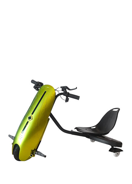 Drift Car Street Dance Green Electric Skateboard Scooter