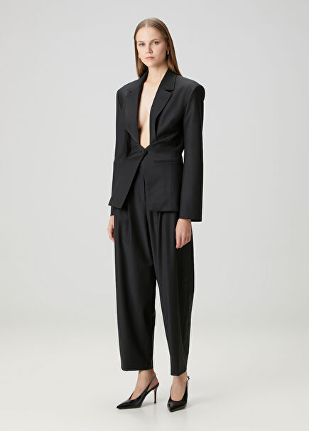 Carmen Siyah Yün Pantolon