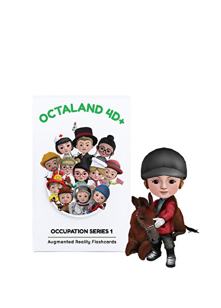 Fun4Edu Octaland 4D+ Alphabet and Professions Augmented Virtual Reality Cards