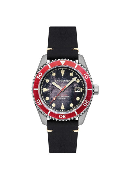 SP-5089-01 Siyah Deri Erkek Kol Saati