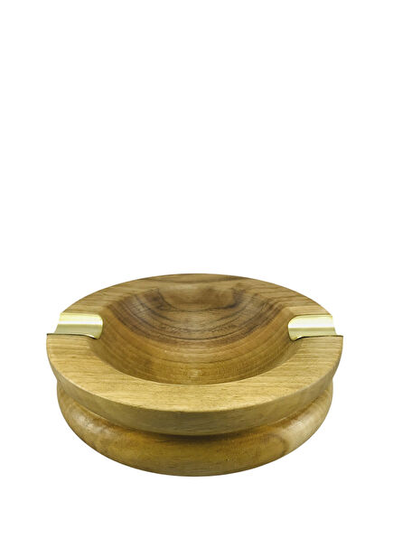 Kahverengi Bombeli Ahşap Puro Küllüğü