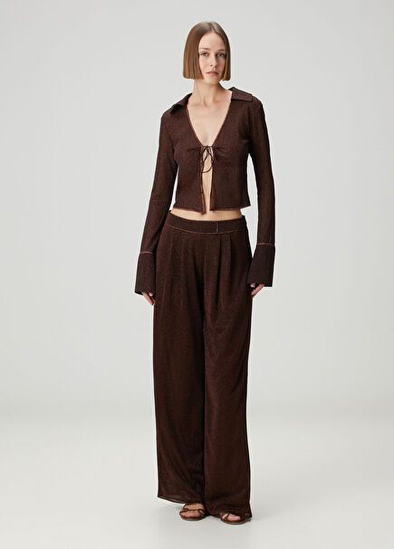 Kahverengi Simli Pantolon