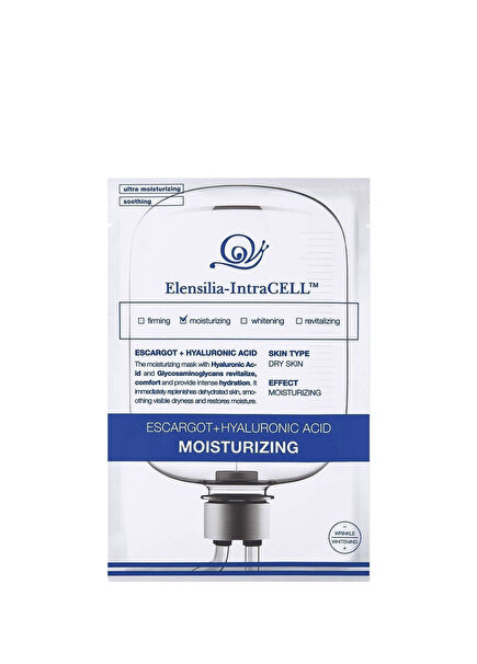 Escargot + Hyaluronik Asit İçeren Yoğun Nemlendirici Yaprak Maske Intracell Hyaluronic Acid Maske