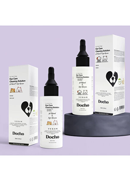 Kedi ve Köpek Göz Temizleme Bakım Solüsyonu 50 ml ve Kulak Temizleme Bakım Solüsyonu 50 ml 2'li Set